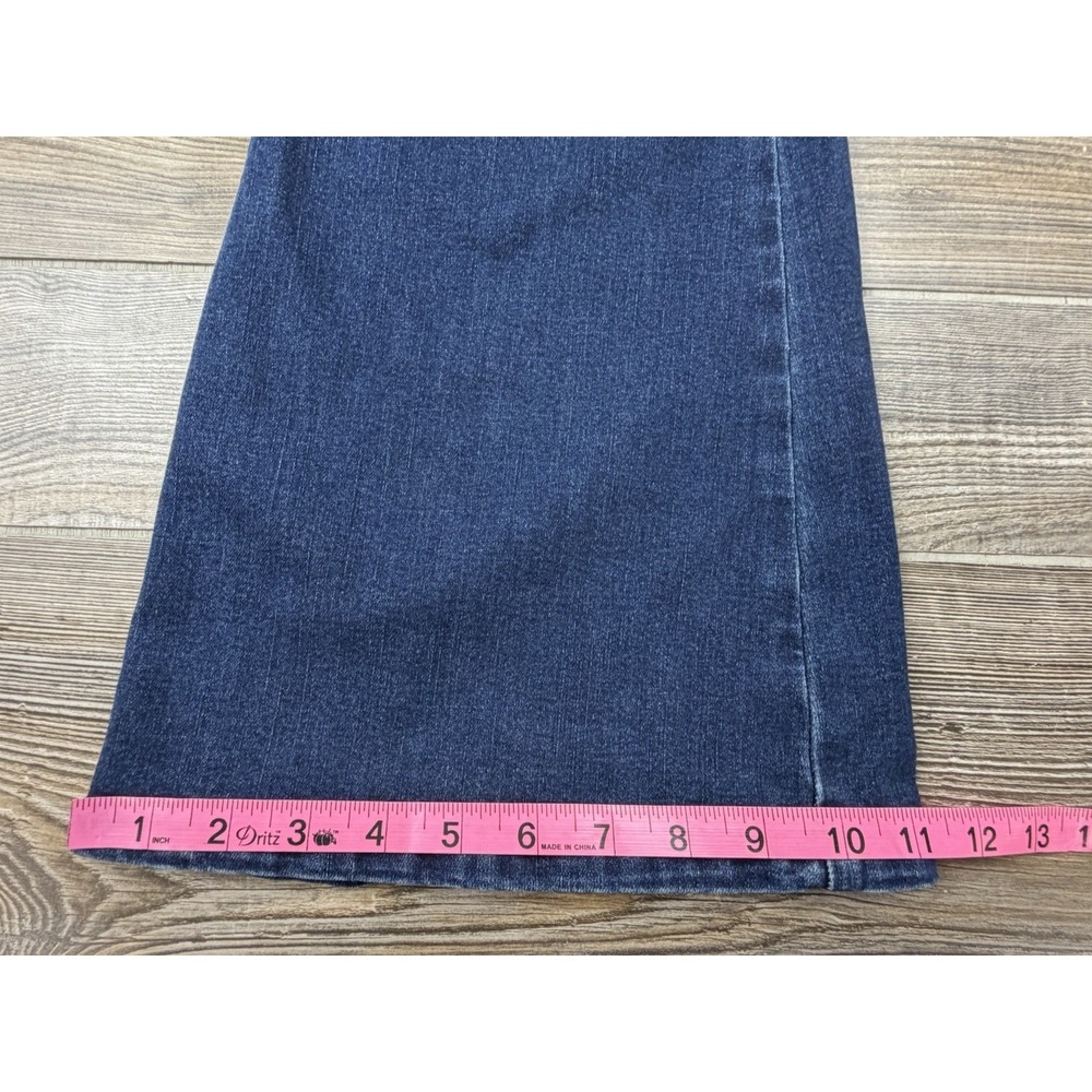 We The Free People Penny Pull-On Flare Jeans Dark Wash Blue 29 Stretch Boho - Picture 16 of 16